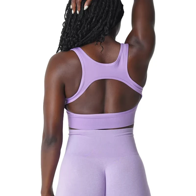 

Eclipse Seamless Bra Spandex Top Woman Fitness Elastic Breathable Breast Enhancement Leisure Sports Underwear