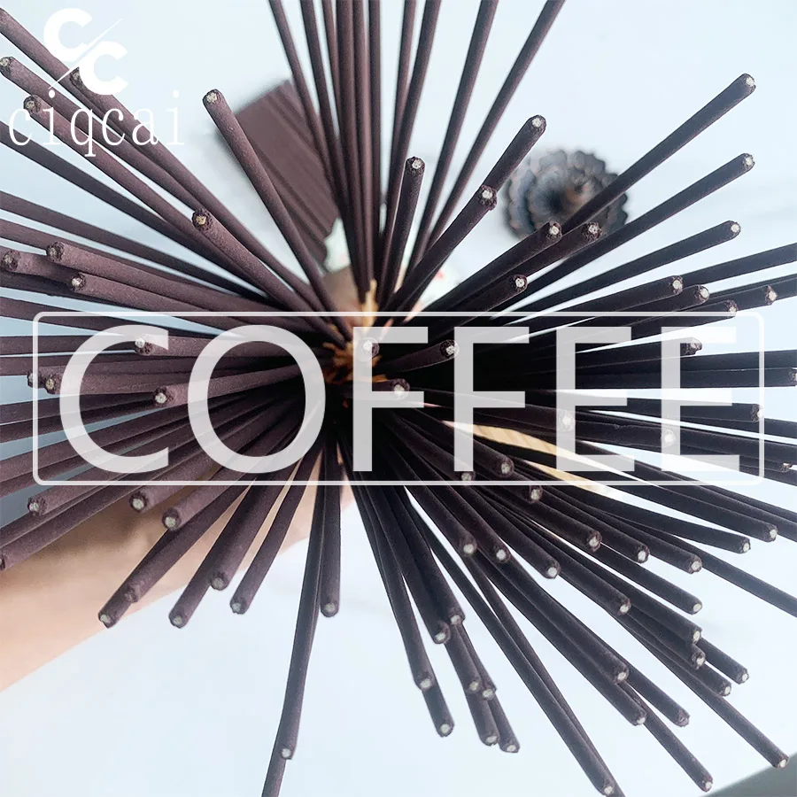 Coffee-Flavored, Richly Fragrant, Handcrafted Bamboo Incense Sticks, 22Cm/8.66Inch Long, High-Quality Natural Incense Sticks, Made Using Traditional Methods, with a Strong Scent, Long-Lasting Fragrance, Refreshing and Invigorating, Deodorizing and Odor-Eliminating, Suitable for Home Use and Outdoor Travel.