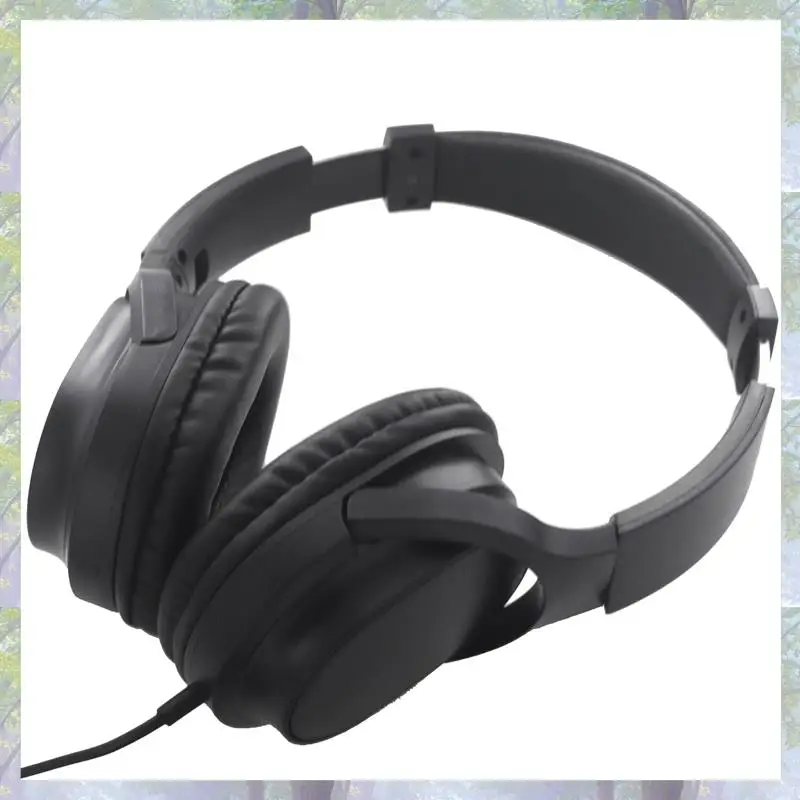 2X Gitarren-Kopfhörer, Gitarrenverstärker, Audio-Mixer, Over-Ear-Headset, einziehbar, faltbar, kabelgebunden, Stereo-Kopfhörer