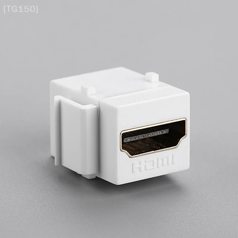 【De】HDMI Female to Female Keystone Jack Coupler 1Pc - 180° HDMI HD Module Insert Slot, Networking & AV Cable Accessories