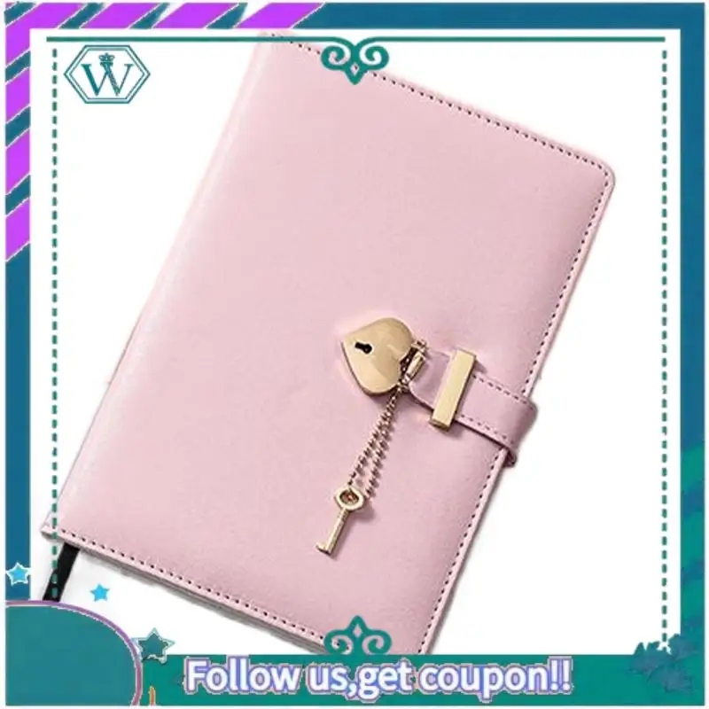 Libro con password con lucchetto Ragazza carina Love Lock Diario Regalo di compleanno per ragazza (rosa, 1 set)