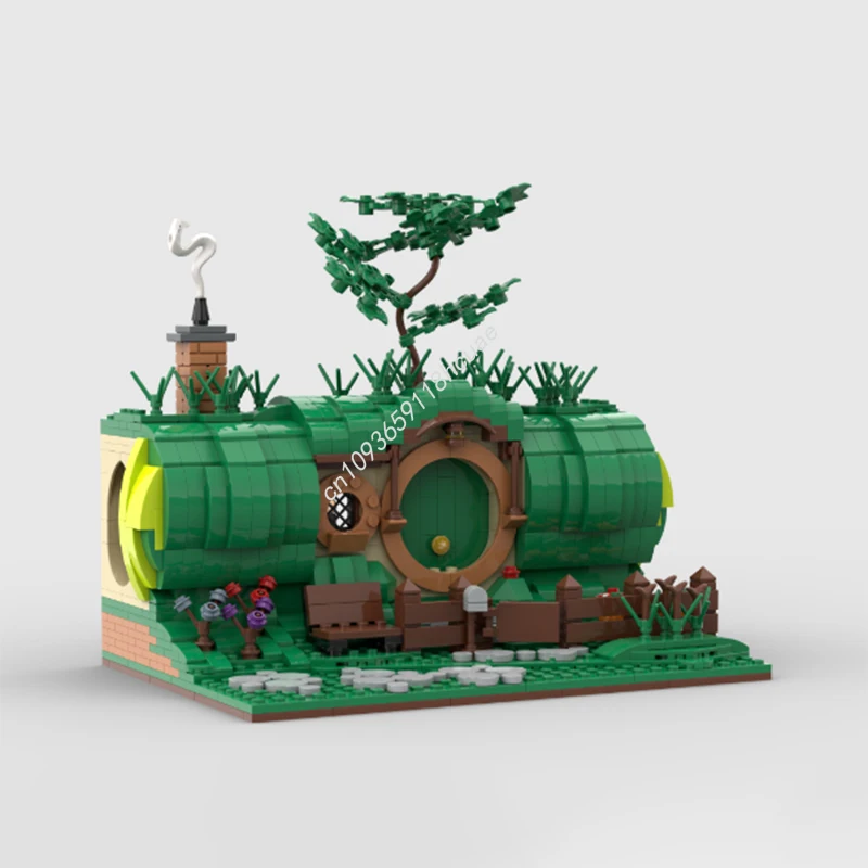 1484ピース MOC ロード・オブ・ザ・リング バッグエンド モジュール式モデル 組み立てブロック スタッキングブリック クリエイティブ キッズトイ ギフト DIY 教育玩具