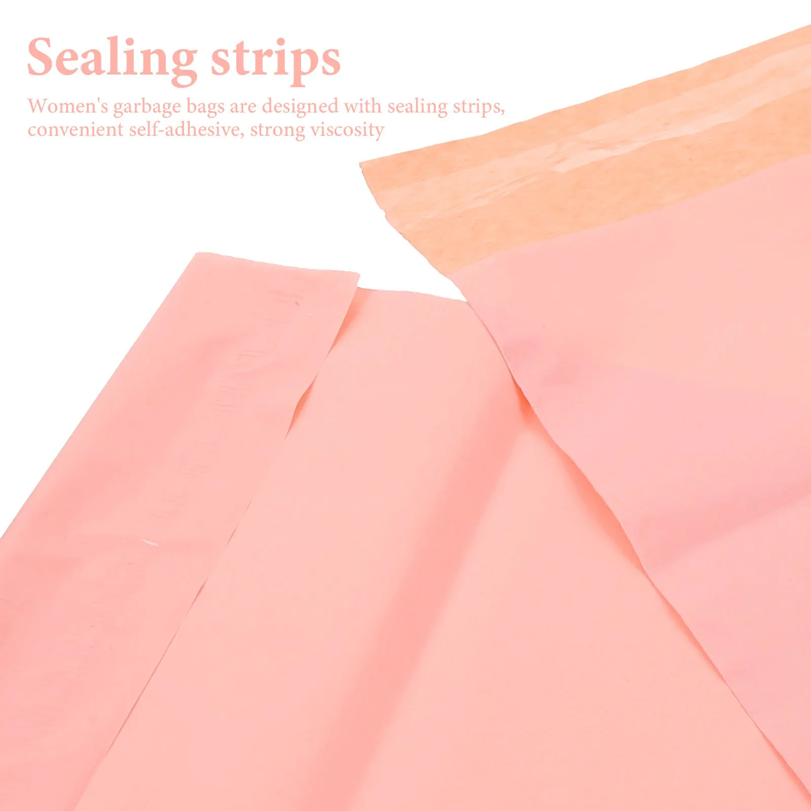 

100pcs Pink 17x30cm Thickened Menstrual Bags for Tampon Disposal Self Adhesive Sealing Strips Feminine Hygiene Packaging
