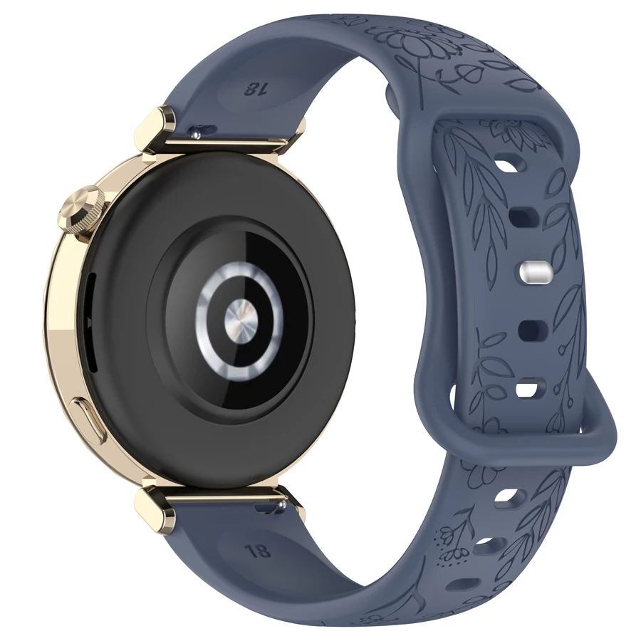  18mm 20mm 22mm 3D Siliconen Band voor Samsung Galaxy Horloge Gear S3 Universele Armband voor Huawei Xiaomi Amazfit 18/20/22mm