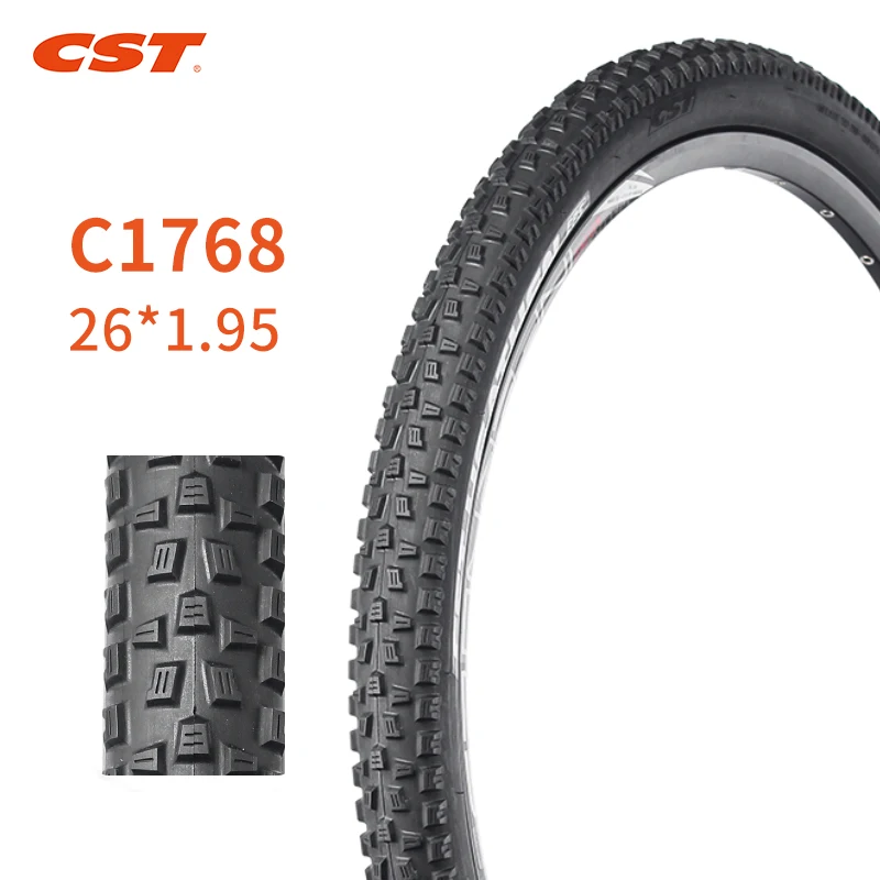 CST-Anti-Skid Mountain Bicycle Tire, Stab Proof Tyre, 26x1.95, Bicycle Accessories, Steel Wire, 26 in, C1768