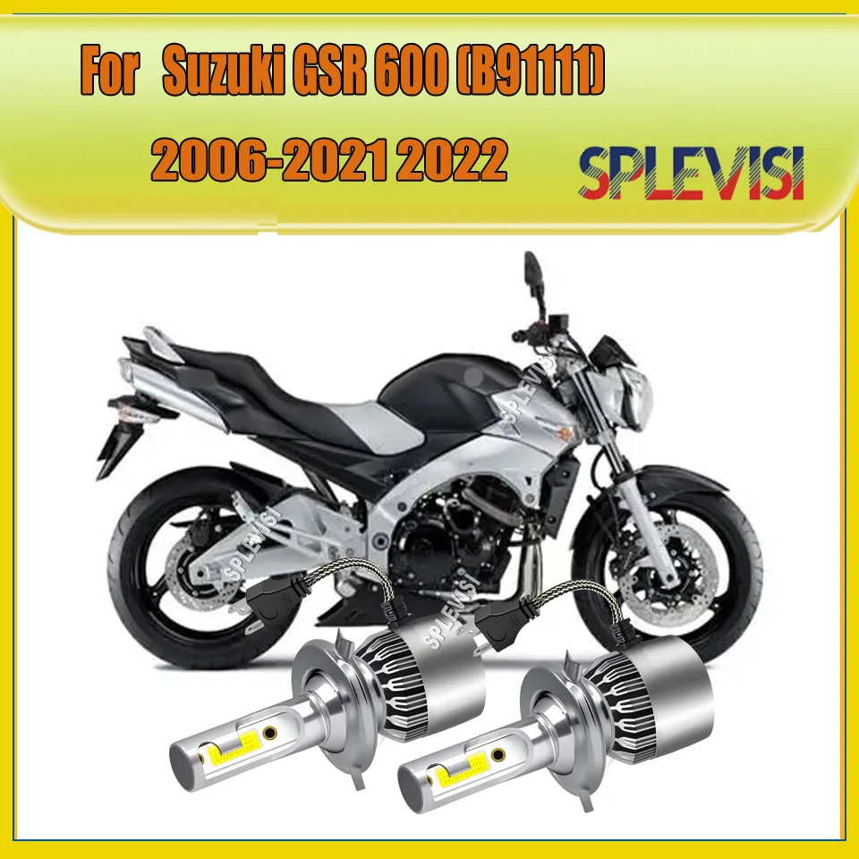 H4 9003 LED Motorcycle Headlight -EXPERIENCE 3X BRIGHTNESS INCREASE For Suzuki GSR 600 (B91111) 2006 2007 2008 2009 2010-2022