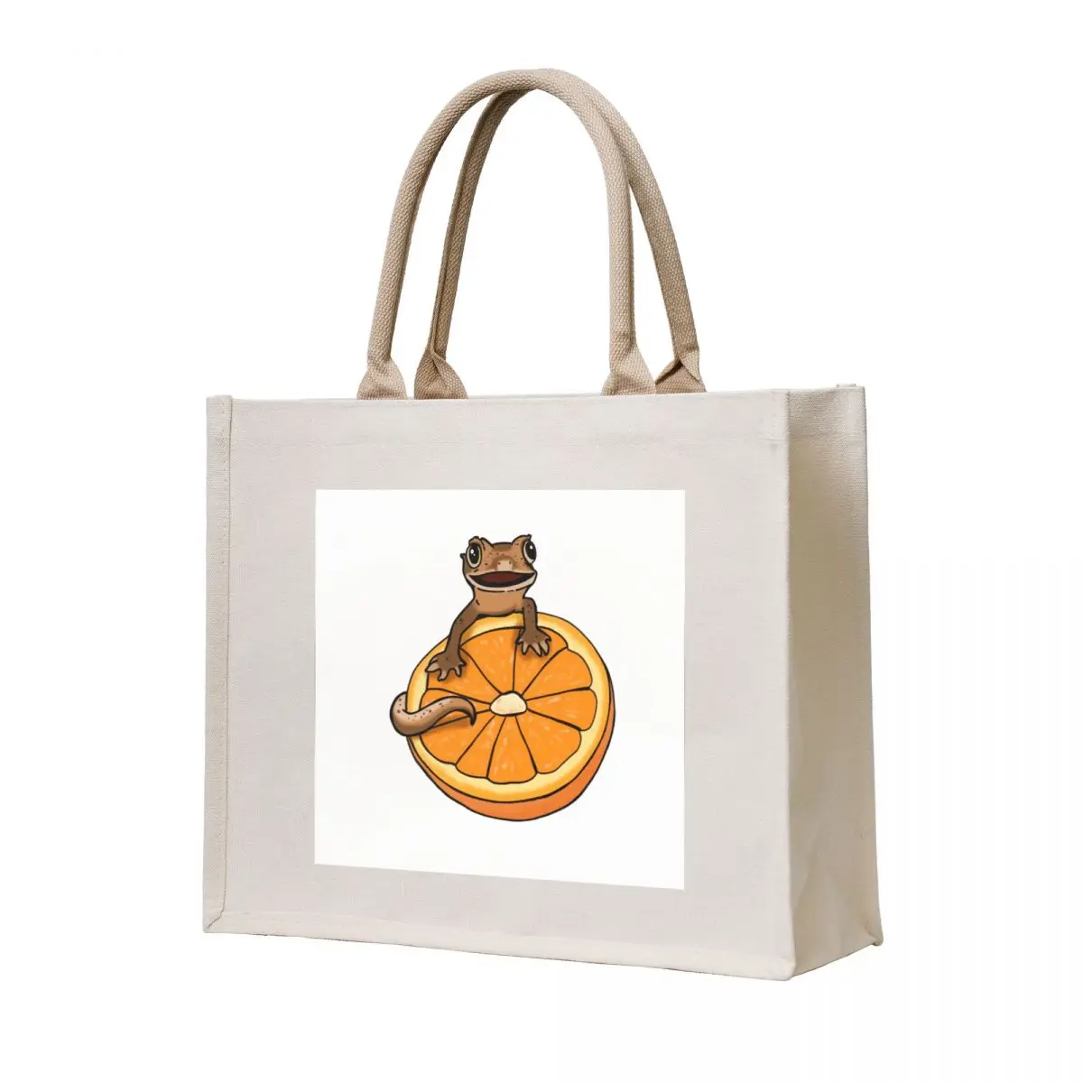 

Crested Gecko and Orange, Cute Gecko, Happy Gecko, Cresties Tote Bag shopper bags Women bags ecological bags