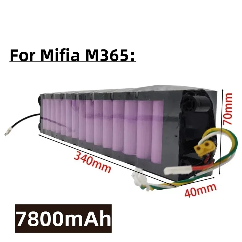 Li-ion Battery Suitable for Xiaomi Mijia M365 Scooter, Electric Scooter, Waterproof, Bluetooth Communication, 36V, 7800mAh