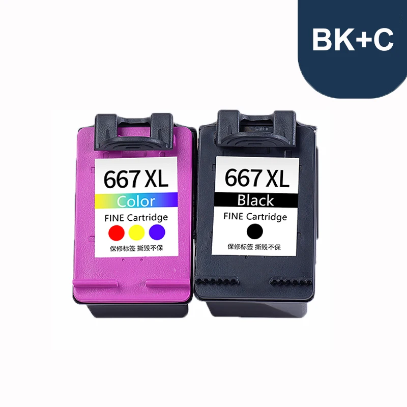 einkshop For HP 667xl 667 Ink Cartridge for HP667 667 xl DeskJet Ink Advantage 1275 2374 2375 2376 2775 2776 6475 6476 printer