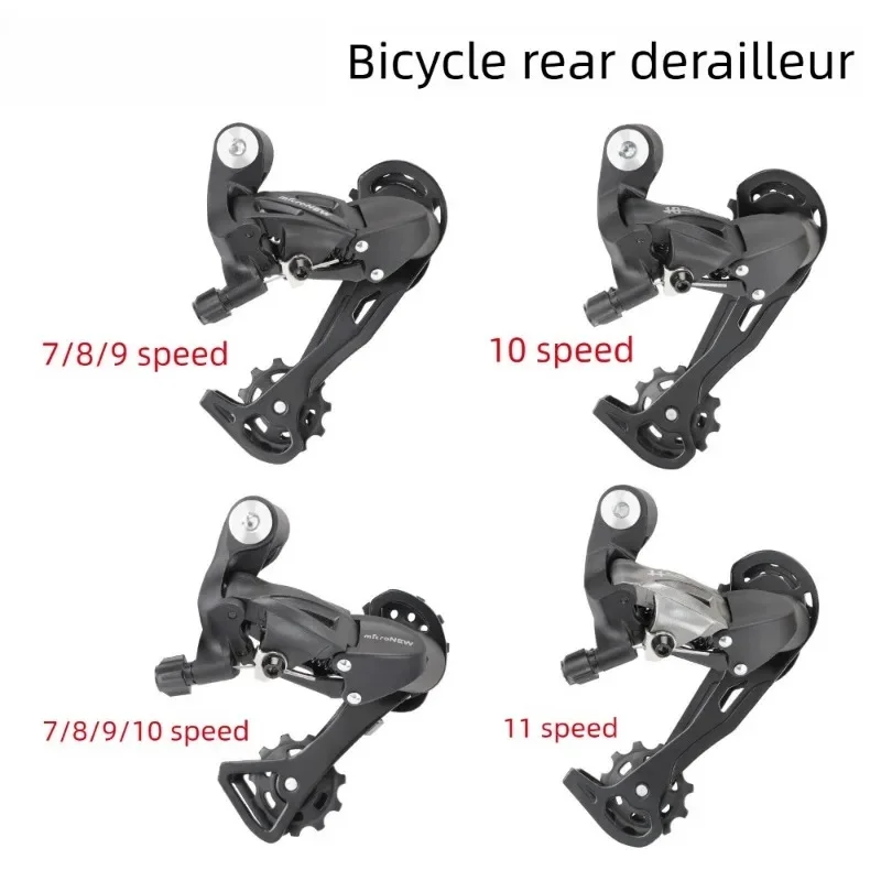 Mountain Bike Derailleur Groupset 7 8 9 10 11 Speed Rear Derailleur Shift Lever Complete Bicycle Transmission Conversion Kit Cyc
