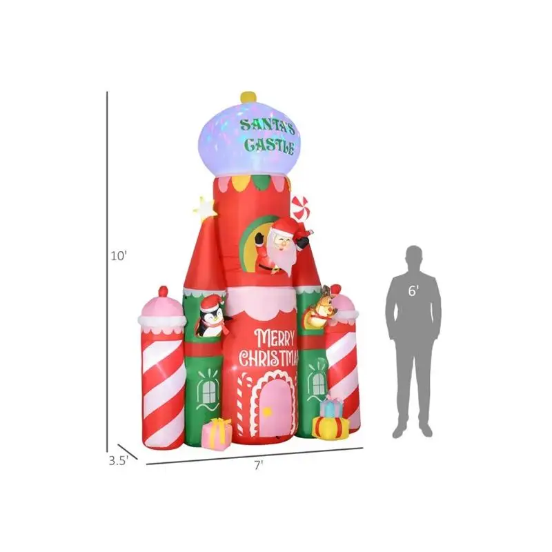 زينة عيد الميلاد القابلة للنفخ لقضاء العطلات في الهواء الطلق، زخرفة حديقة عيد الميلاد الاحتفالية، ديكور تفجير لفصل الشتاء