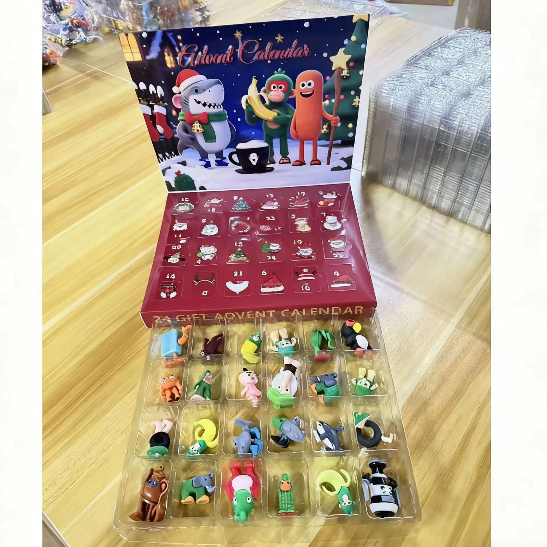 

Итальянский мозг на 2025 год, 24-дневный рождественский адвент-календарь, Tung Sahur Tralalelo Tralala, фигурки, календарь на Хэллоуин, подарок на день рождения