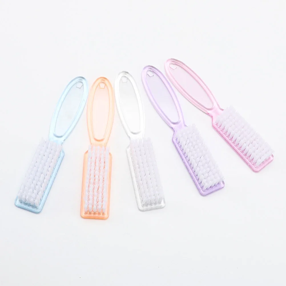 

6Pcs Ergonomic Nail Dust Brushes Manicure Cleaner for Acrylic Nails and Pedicure Scrub Nail Brush Manicure Brush