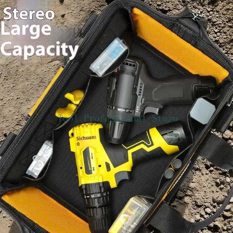 57QF 14/16/18/20inch Professional Electrician Working Multifunction Storage Tool Bag