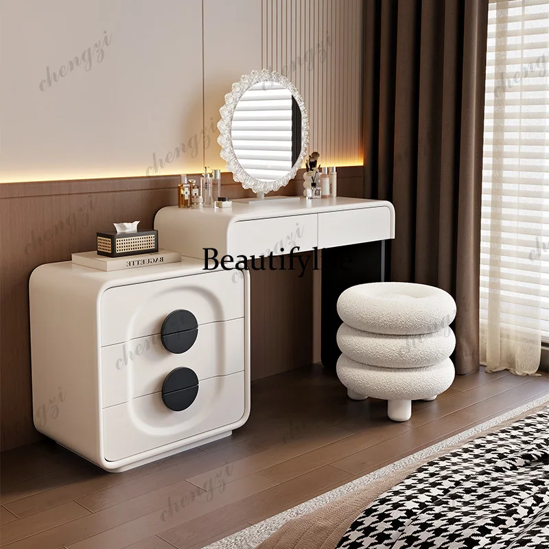 A68Vanity Design Dressing Table Organizers Storage Chair Bedroom Dressing Table Drawers Mirror Tocador De Maquillaje Furnitures