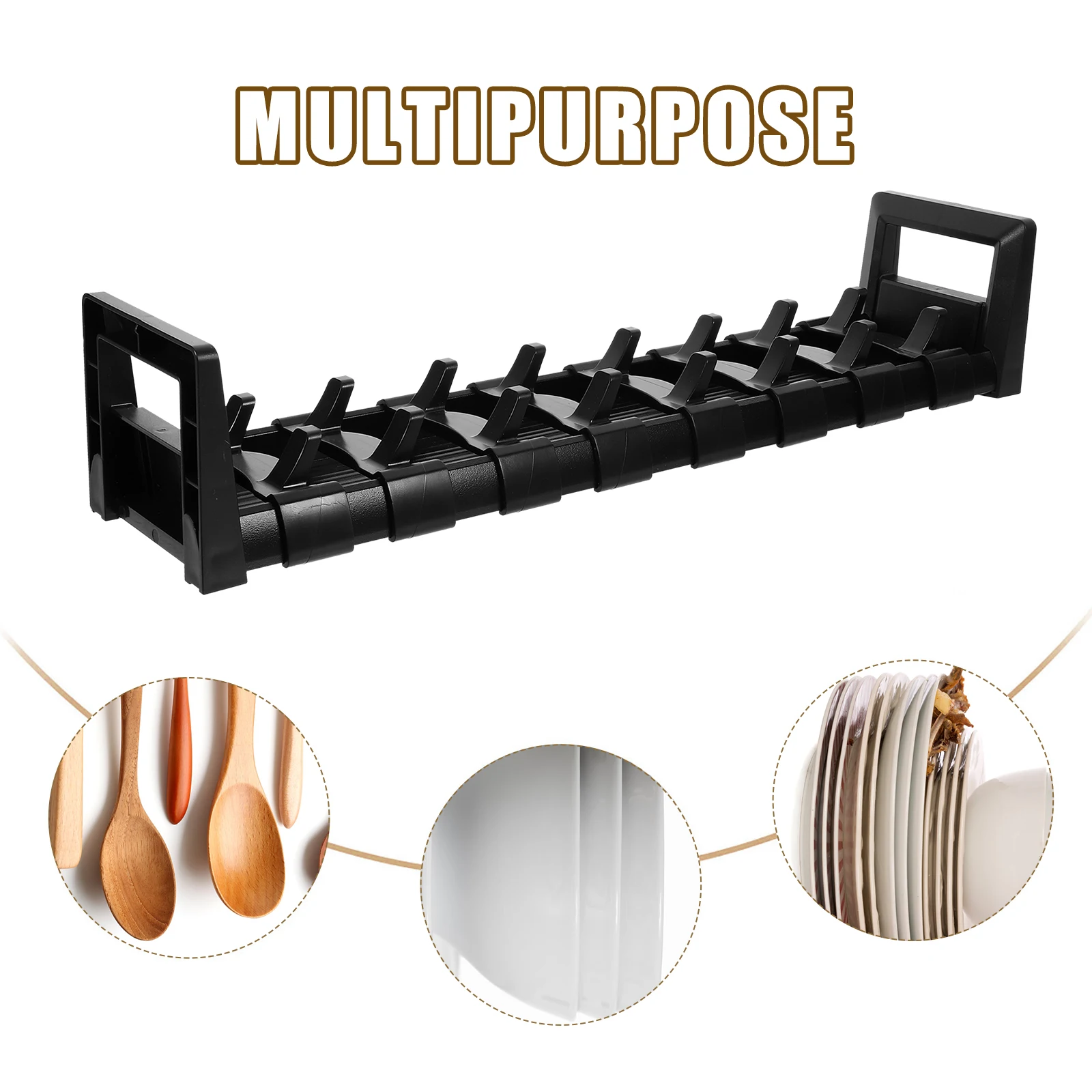 

Dish Racks Bowl ganizer 40cm Cabinet ganizer For Dishes Cabinet Counter ABS Kitchen Drying Rack Plates Storage Cupboard