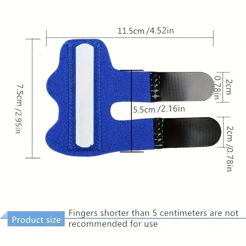 1Pcs Finger Fixation Strap Aluminium Finger Splint Fracture Protection Brace Corrector Support With Fixed Tape Bandage