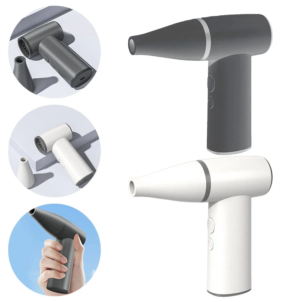 

Cordless Air Blower Portable Duster Daily Cleaning 4 Adjustable Modes Alternative To Compressed Air Ergonomic Shape