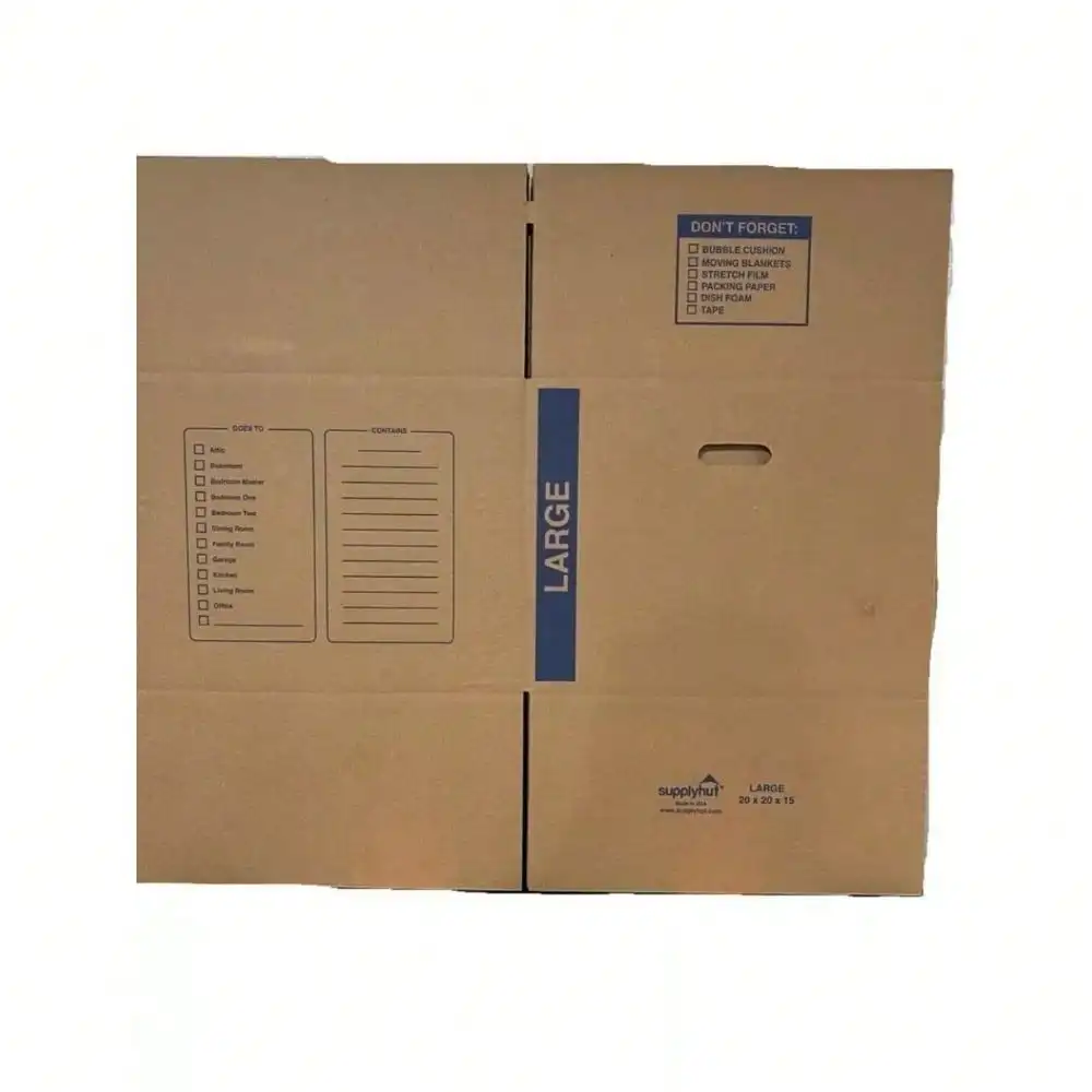 20 - Pack Large Cardboard Moving Boxes 20x20x15 32 ECT With Handles