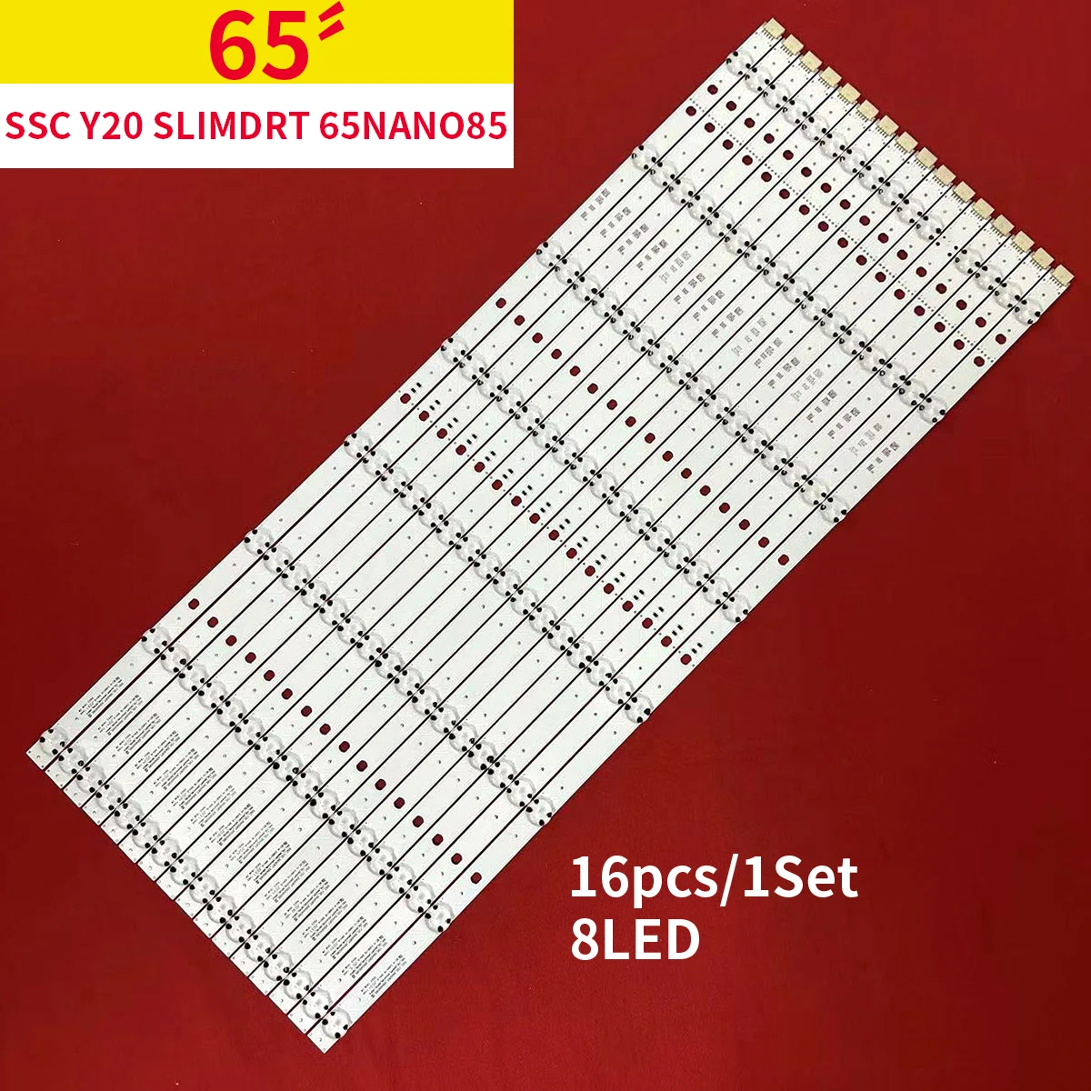 1set LED backlight strip for 65