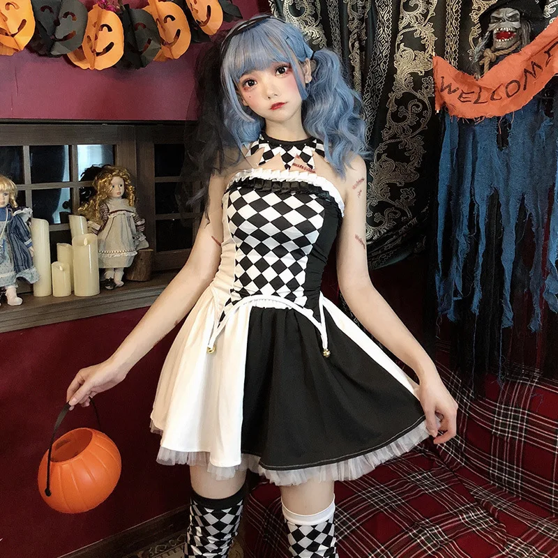 

Halloween Costume Circus Performance Clown Cosplay Performance Role-playing Costume