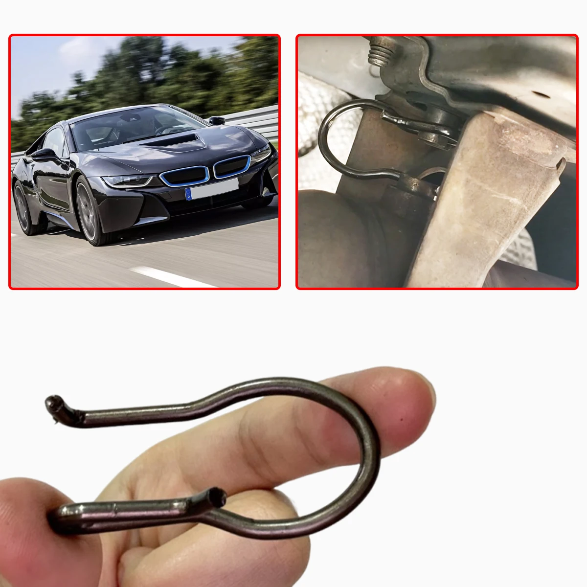 

Electronic Exhaust Actuator Flap Valve Spring for BMW 1 2 3 4 5 6 7 SERIES X1 X2 X5 X6 X5 328i 530i Control Valve Bracket Bow