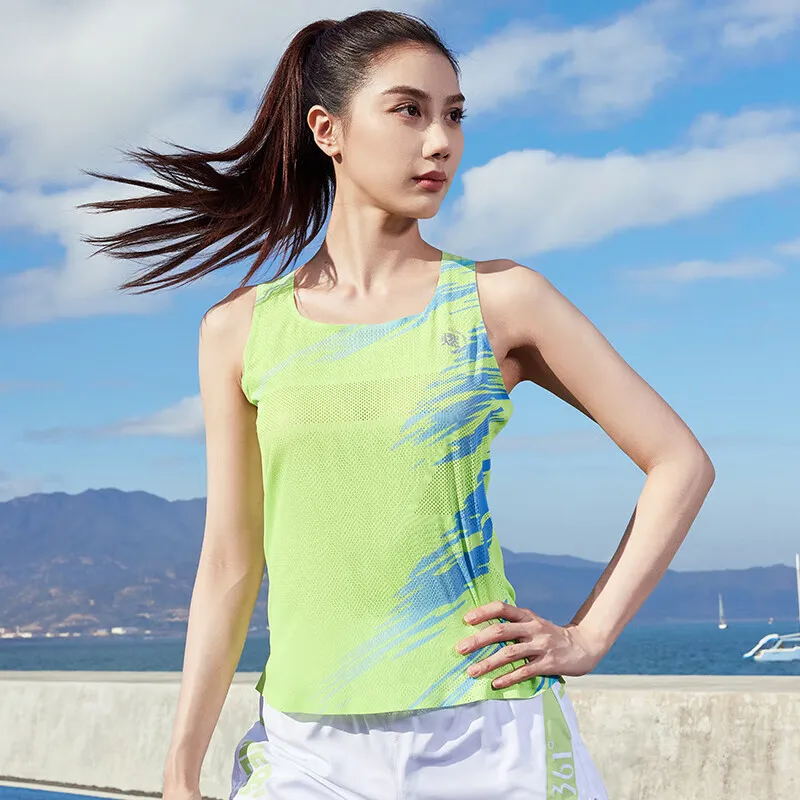 361 Degrees Women\'s Vest Sports Summer Running Marathon Quick-drying Fitness Breathable Training Sleeveless Light Top 662422502