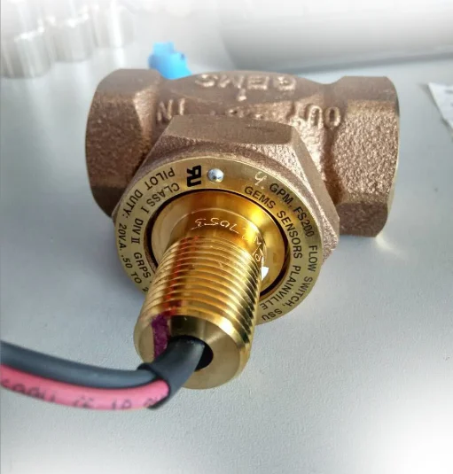 New Fixed Water Flow Switch From USA GEMS FS-200/400 Series Shuttle-Type Flow Switches