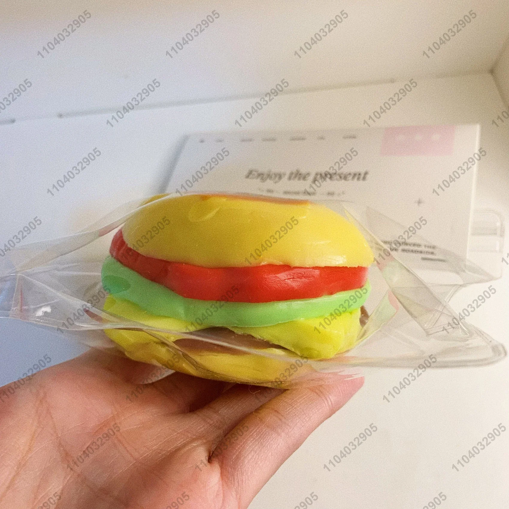 Cheese Burger Taba Squishy Silicone Cheese Hamburger Squeeze Toy Mochi Toy Hand Relax Stress Release Gift Toy