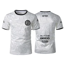 E-sports Game Team Uniform Tsm Men's Training Breathable Quick-drying Sports Tops Dragon Pattern Fashion Oversized T-shirt Kids