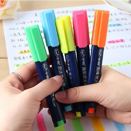 5pcs Creative cute highlighters crude Graffiti Oily Marker pen 13cm long 1cm diameter free shipping