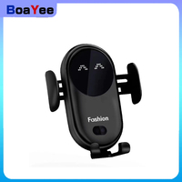 Wireless Charger Car Phone Holder Qi Induction Smart Sensor Fast Charging Stand Mount for Samsung S10 Note 10 iPhone 11 10W