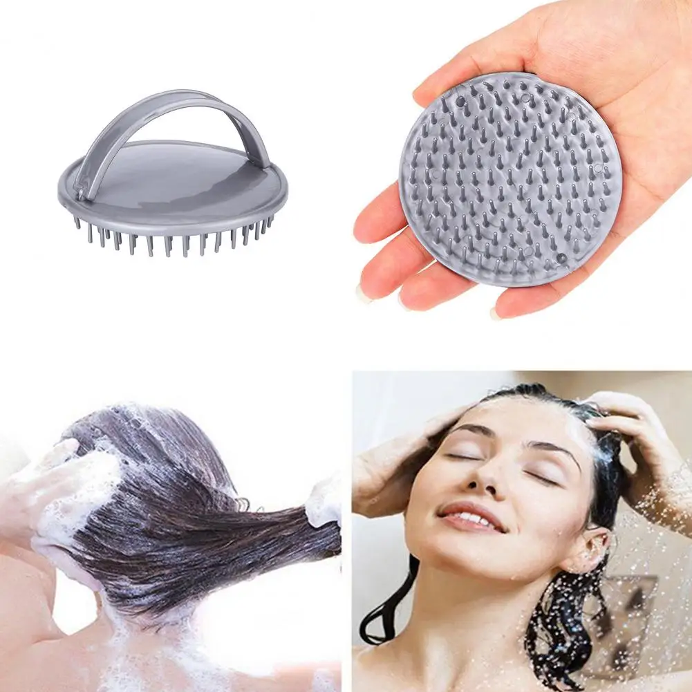 Finger Buckle Design Round Brush Needle Shampoo Brush Hair Root Itching Scalp Massage Comb Hair Supplies