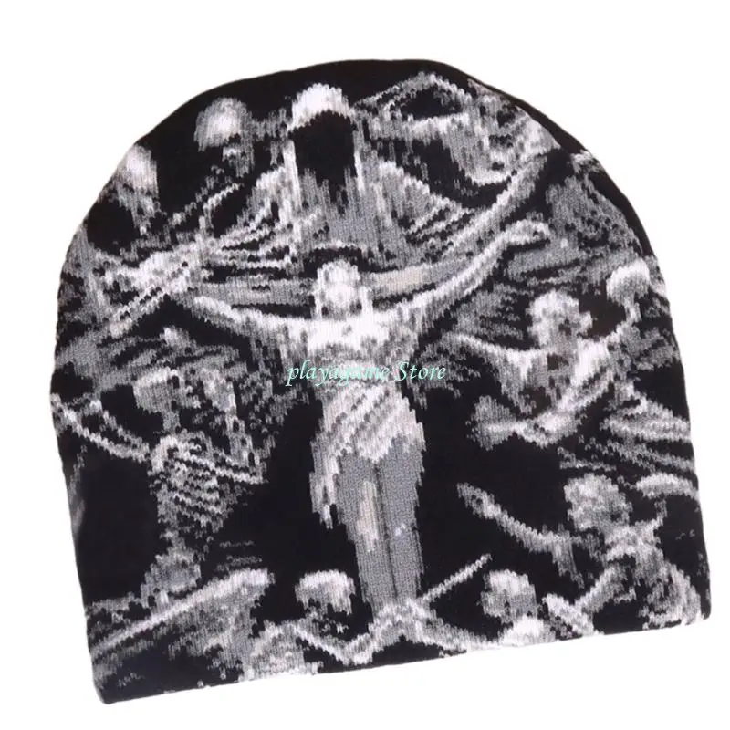 Y88A قبعة محبوكة خفيفة الوزن Y2kbug الراحة في مهرجان الموسيقى #3