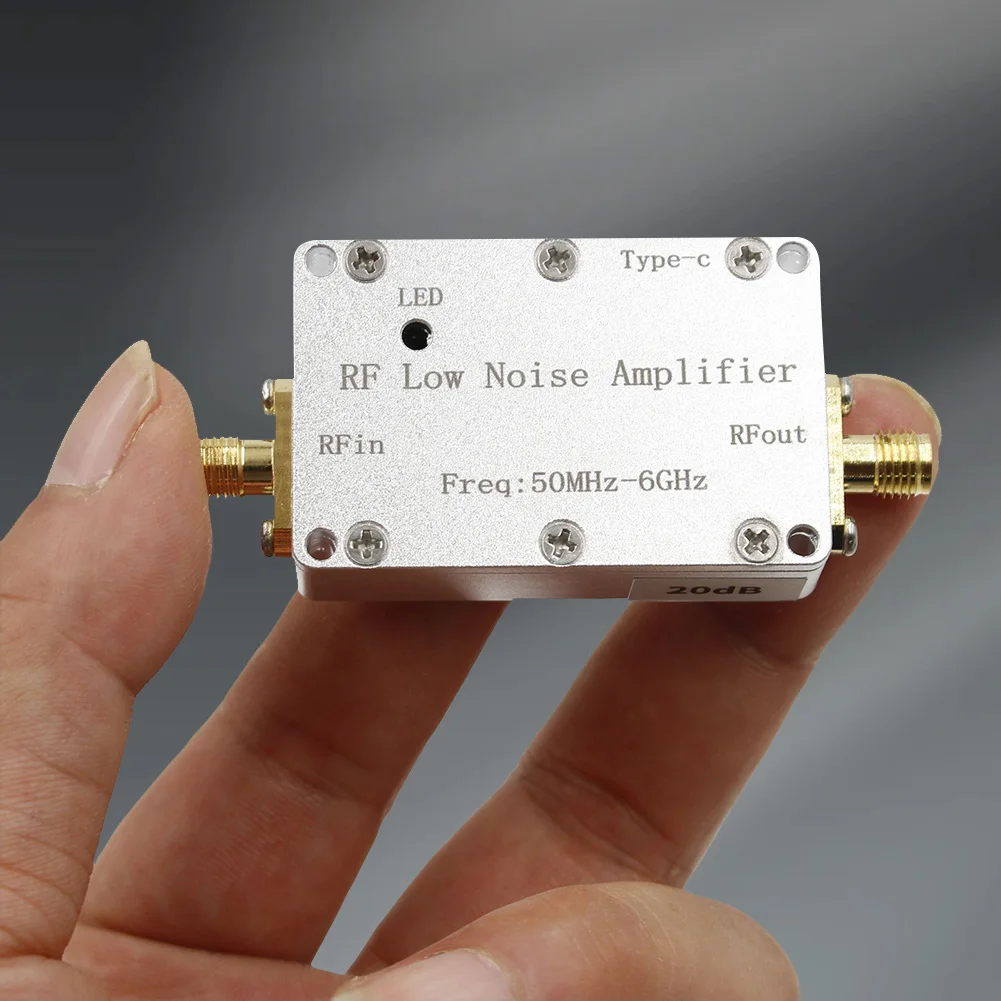 

Приемник сигнала LNA RF Drive 50 МГц-6 ГГц с усилением SMA 20 дБ 30 дБ РЧ-усилитель малошумящий усилитель для передачи изображения дрона