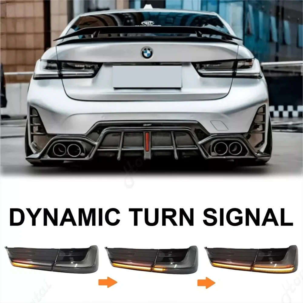 LED Tail Lights For 2019-2024 BMW 3 Series G20 G28 G80 M3 GTS Rear Lamps Taillights Brake Light Turn Signal Car Light Assemblies view 5