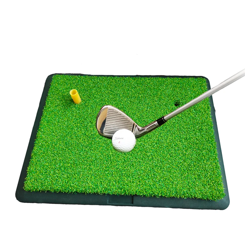 1 set of Golf Hitting Grass Mats Golf Practice Impact Mats Three Different Types of Grass Mats Multifunctional Golf Training