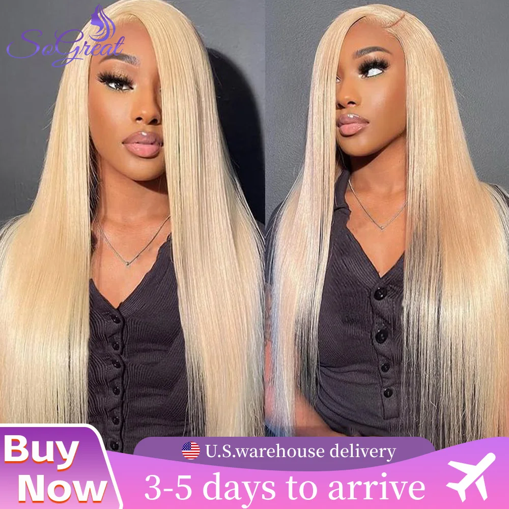 

SoGreat 13x4 кружевной фронтальный прямой HD кружевной фронтальный парик 13x6 кости прямые человеческие волосы парики 613 Медовый блондин парик человеческие волосы