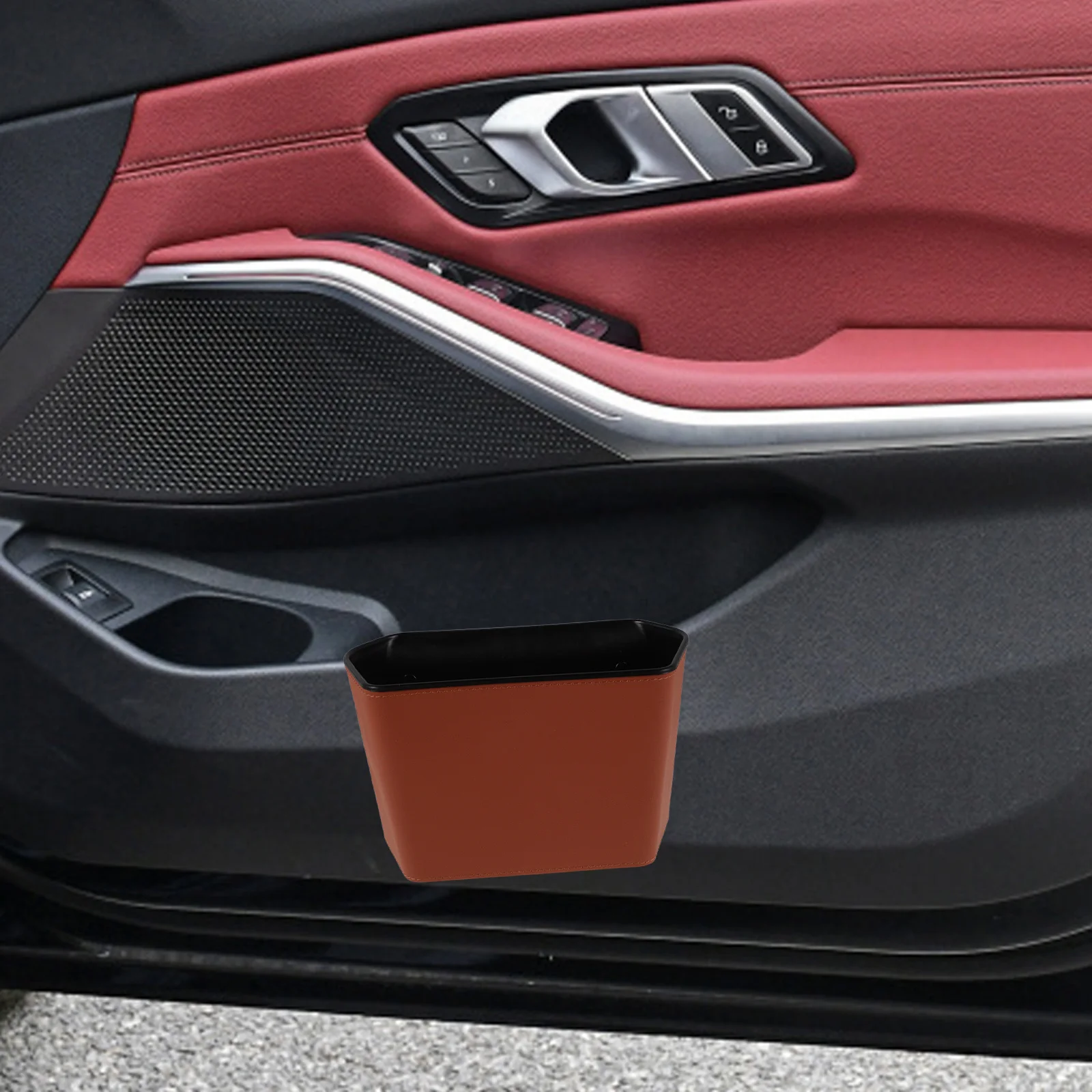 

Car Trash Can Removable Mini Vehicle Garbage Container For Suv Truck Waterproof Leakproof Hanging Bin Interior Organization Clip