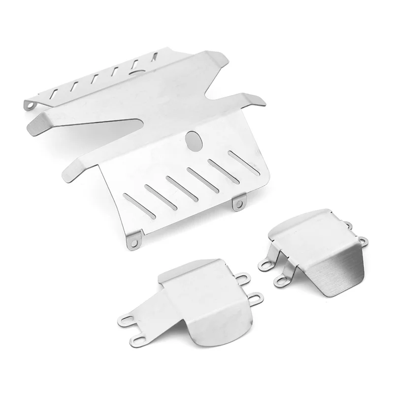 ABXH RC Car Upgrade Stainless Steel Shield Card Chassis Metal Shield Kit For TAMIYA CC02 RC Car Upgrade Accessories