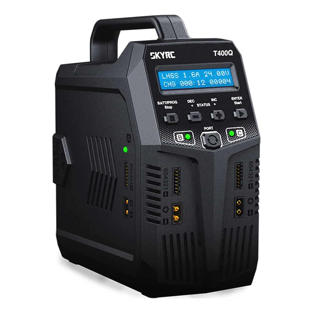 SK-100189 T400Q Lipo Battery Balance Charger SKYRC /Discharger Quattro AC/DC 1-6S XT60 LiFe NiMH RC Universal Battery Charger