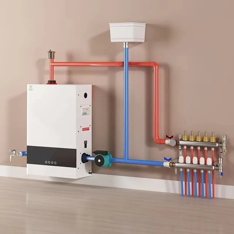 Airo 16kW Class Energy Efficient Touch Screen App-Controlled Wall-Hung Electric Water Heater Full Modulation Radiator Underfloor