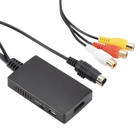 AV S-VIDEO video till HDMI-kompatibel omvandlare för HDTV DVD STB, kompatibel med PS2/PS3 1080P AV RCA CVBS SVideo-adapter 10 best sales avs - №9