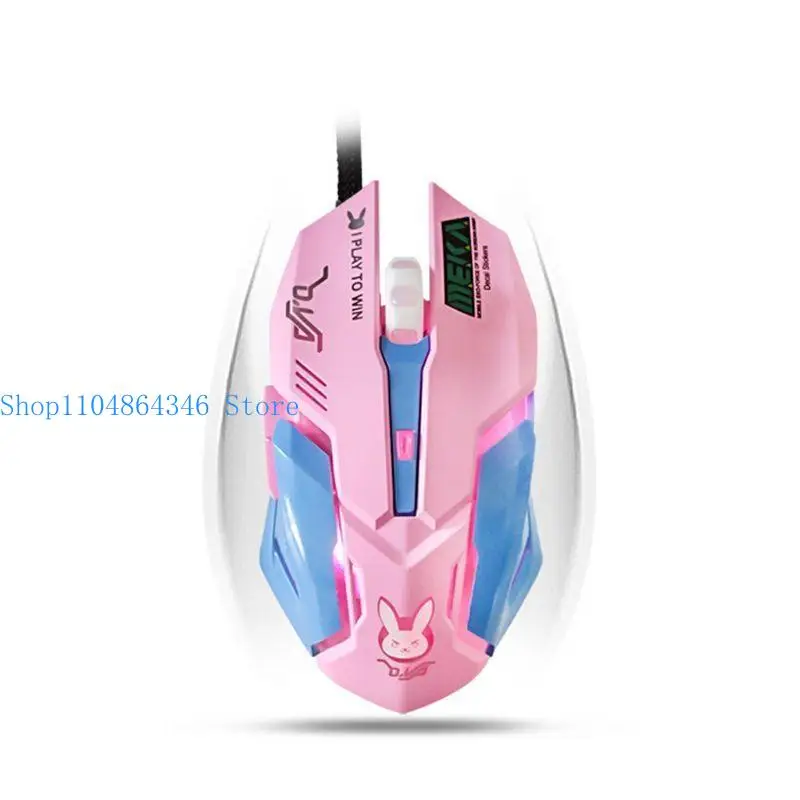 5ASD PINK 3200DPI ERGOMONICLY OPTICAL USB Компьютерная мышь для ноутбука для ноутбука ПК