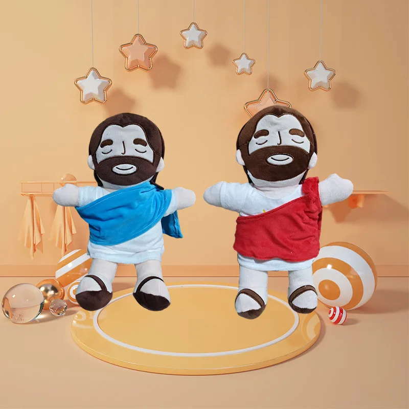 

Cute Sleeping Priest Plush Doll With Breathing Simulation For Sleep Anxiety Relief Funny Companion Toy For Adults Gift