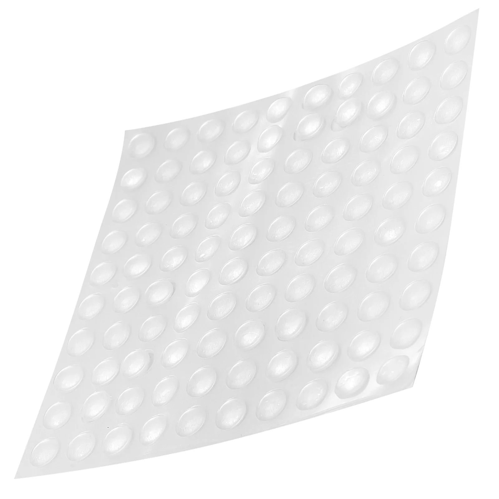 100 Pcs Round Visually Impaired Assist Patch Bumpers Silica Gel Clear Cabinet Door