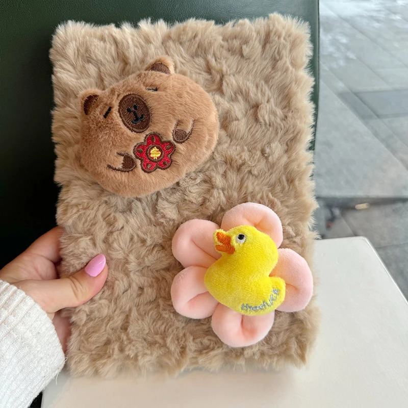 Cute Cartoon Wildlife Notebook Lovely Capybara Diary Notebook Portable Durable Notebook Student Stationery School Supplies Gifts