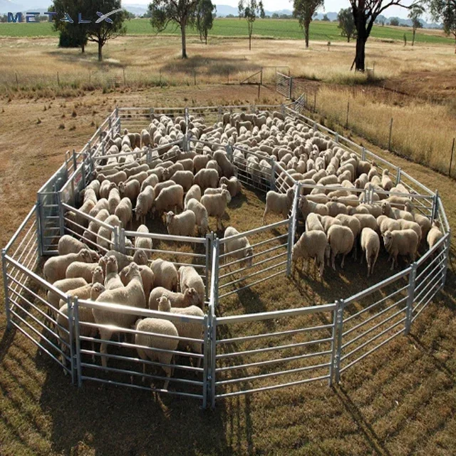 Bulk Corral Cattle Solid Galvanized Sheep Farm Goat Farm Portable Livestock Fence