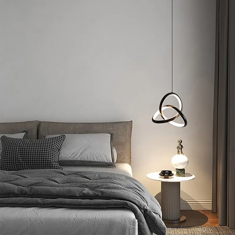 Moderne Pendentif Lumière 3 Couleurs Décor Art Designer LED Lustres Pour Chambre Étude Salon Maison Creative Suspendus Lumières