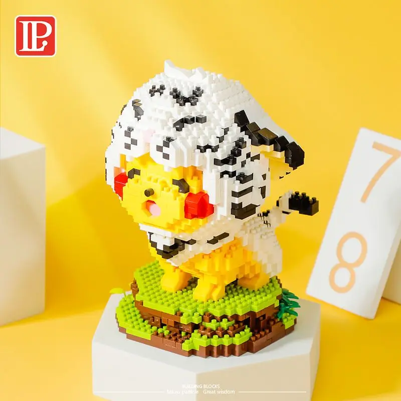 

Educational Small Particle Pikachu and Tiger Building Blocks for Kids Boys and Girls Puzzle Toys Decorations